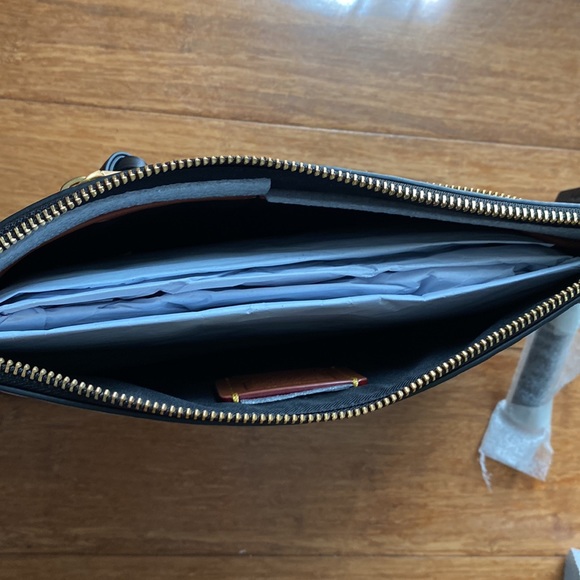 NWT! Coach LE Mickey Mouse Keith Haring XL zip leather pouch/ wallet set - Picture 8 of 9